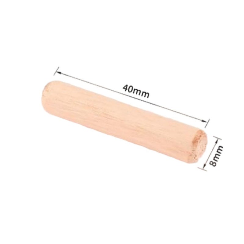 Fetoatar 150Pcs Wooden Dowel Pins Kit 5/16x1-5/8 Inch Small Fluted Wood Dowels Pegs Hardwood Pin for Furniture Woodworking Crafts, Furniture, Door, DIY - Image 2